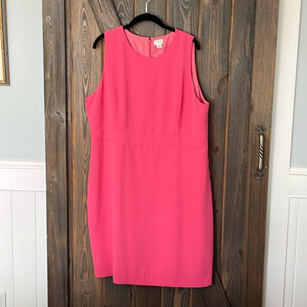 J. Crew pink shift dress